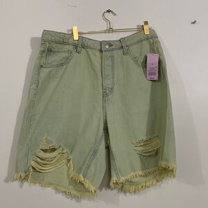 NWT Wild Fable Green Denim Short